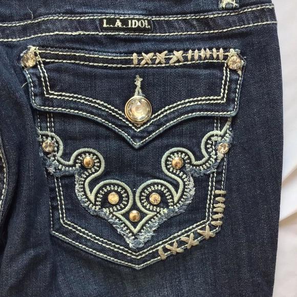🔴𝗕𝗢𝗚𝗢🔴size 13 L.A. idol womens jeans - Picture 7 of 14